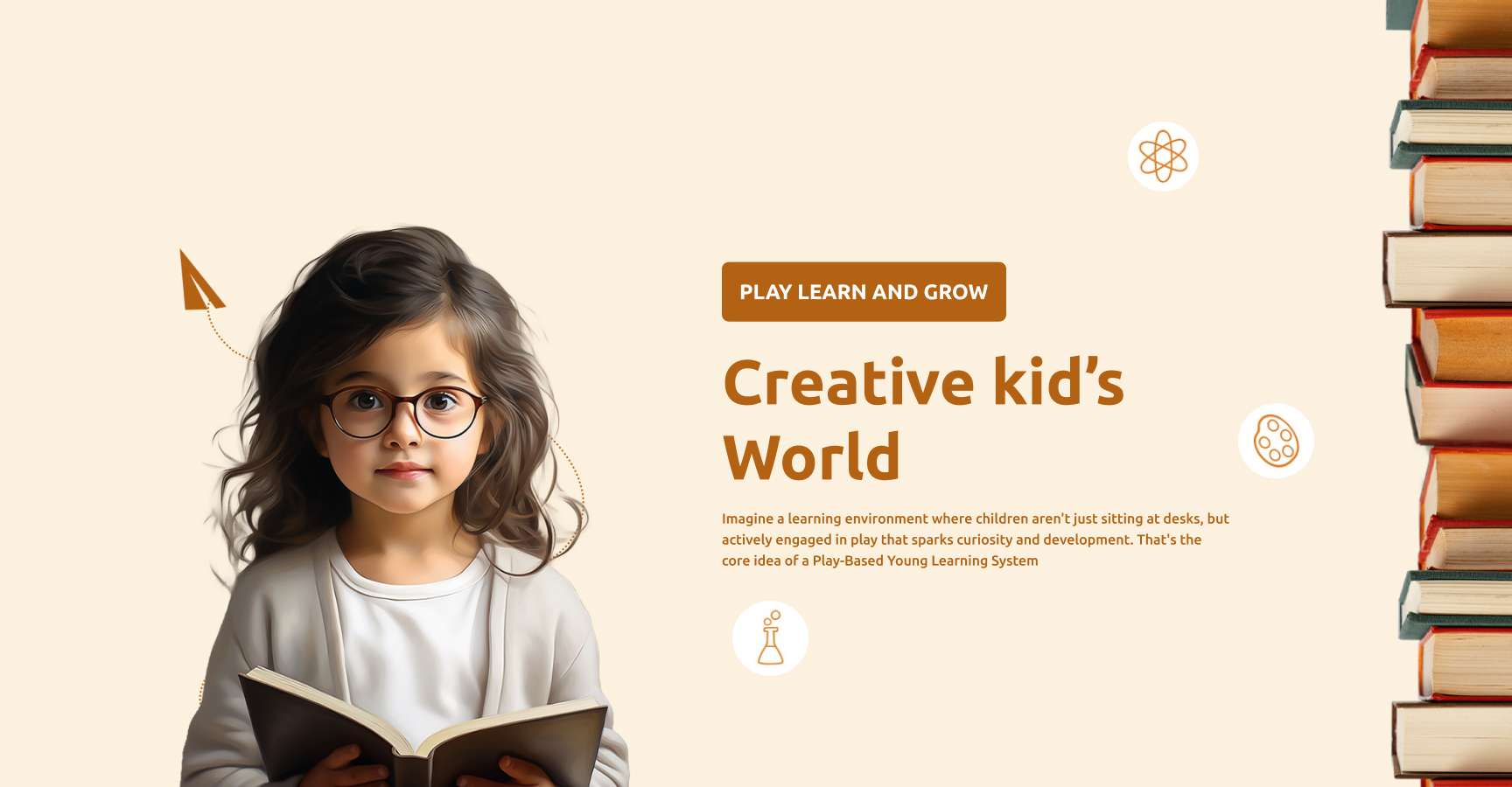 Students learning in a creative classroom environment
